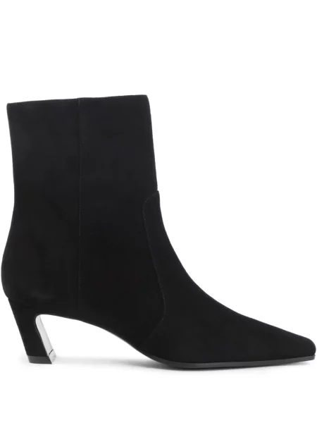 Szarvasbőr bokacsizma Stuart Weitzman fekete