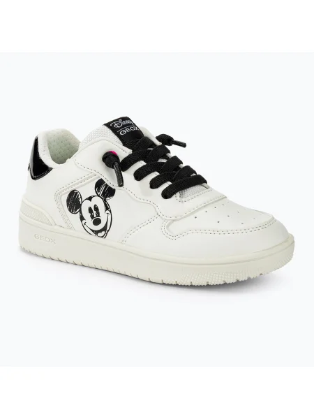 Младежки обувки Geox Washiba white/black бяло