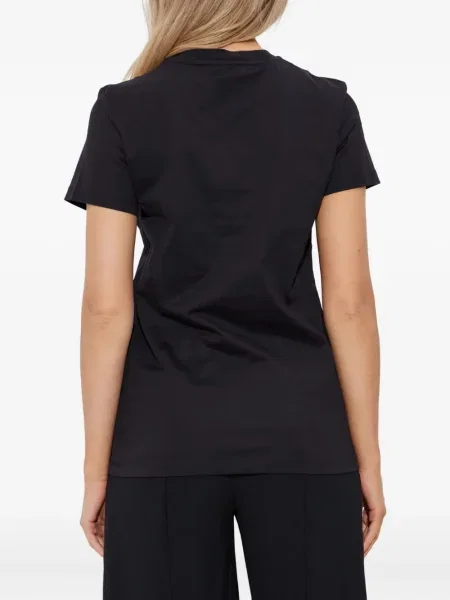 Тениска Max Mara бродирана черно