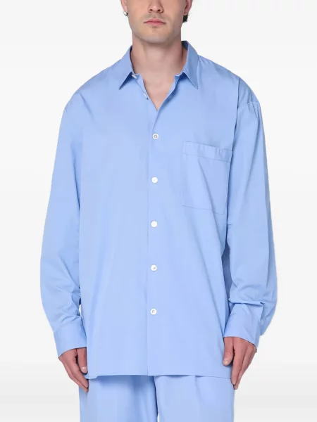 Dlouhá košile Tekla s kapsami na rukávech modrá