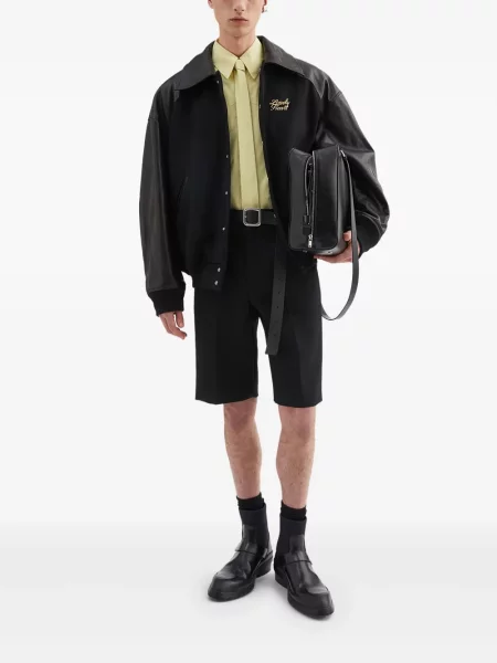 Geanta de piele Jil Sander negru