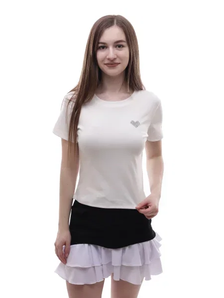 Футболка LUMO віскоза/поліестер білий