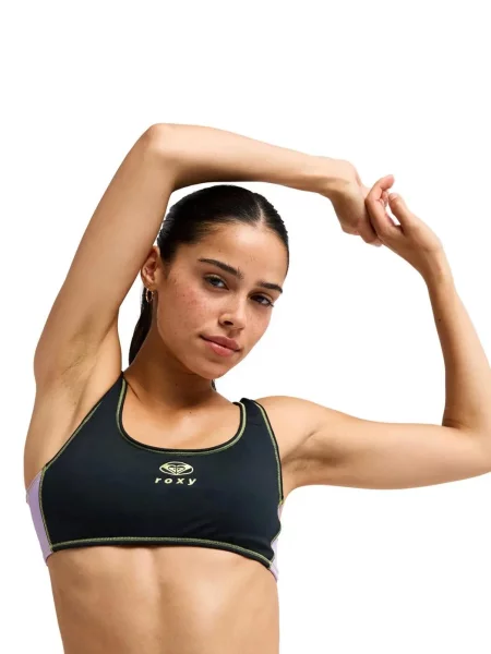 Stanik bikini dla Kobiety THE RETRO ESSENTIALS SPORTS BRA fioletowy