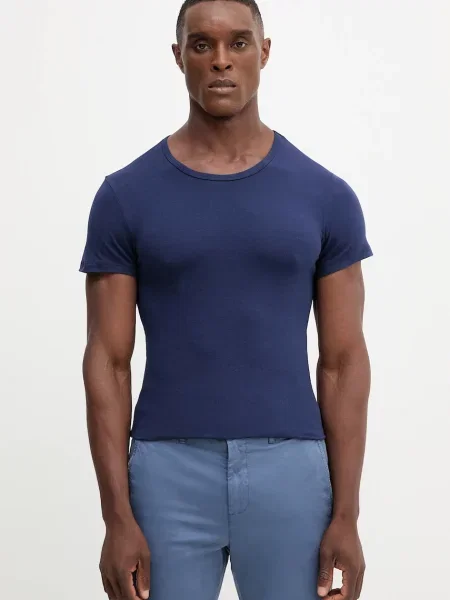 Тениска United Colors of Benetton с изчистен дизайн зелено
