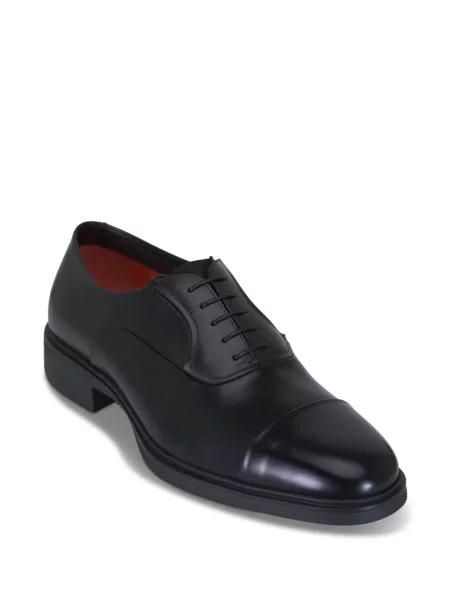 Pantofi derby Santoni din piele negru