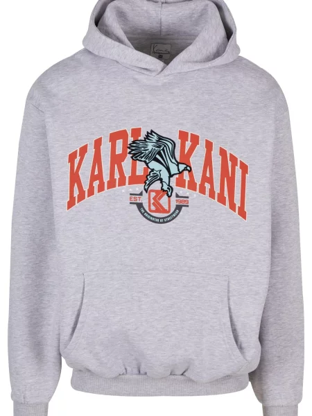 Karl Kani Tréning póló Eagle türkiz / szürke melír / piros fekete