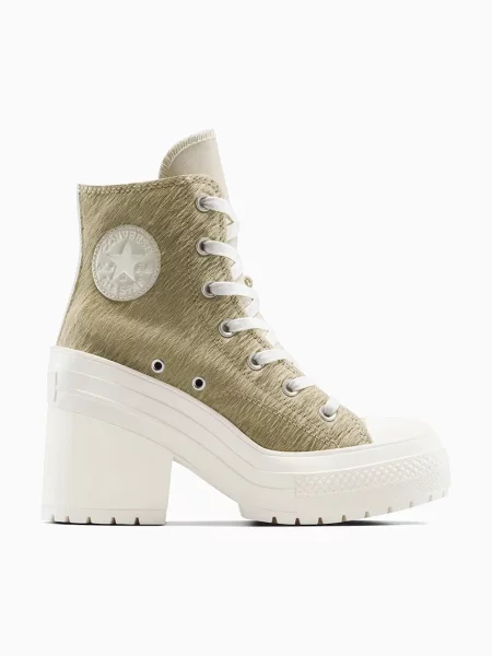 Сникърси Converse Chuck 70 De Luxe Heel Hi Warm Clay/ Egret EUR 37 зелено
