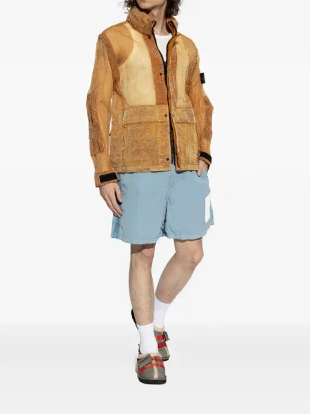 Slip de baie Stone Island cu strasuri albastru