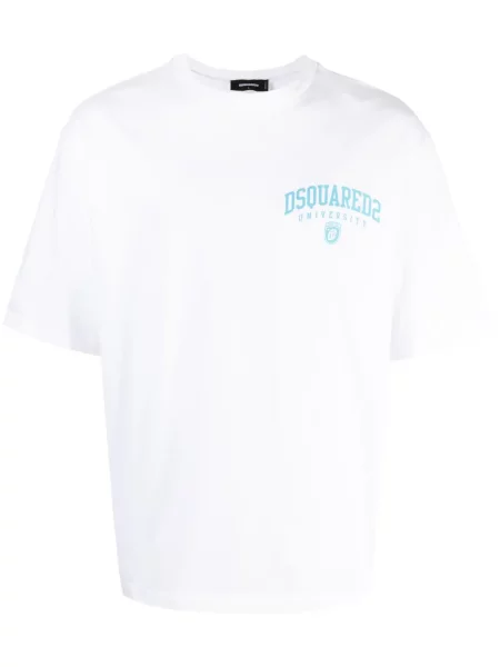 Tricou Dsquared2 cu imagine alb