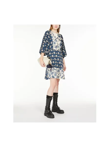 Sukienka maxi Max Mara niebieska