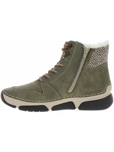 Kotníkové boty Rieker zelené