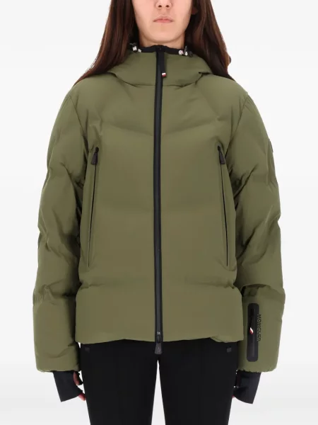 Geacă Moncler Grenoble cu glugă verde