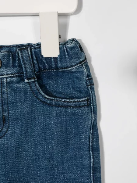 Jeansy dziecięce Emporio Armani niebieskie