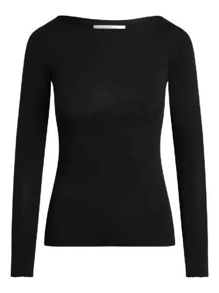 Top Aya Muse lung negru