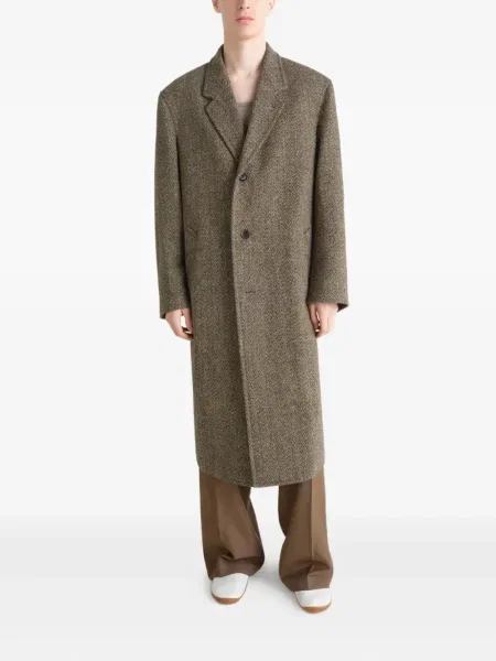 Palton Lemaire din tweed cu model herringbone
