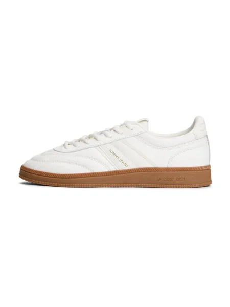 Sneakerși Tommy Jeans din piele alb