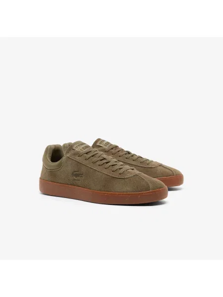 Lacoste Sneakersy Baseshot Suede zielony