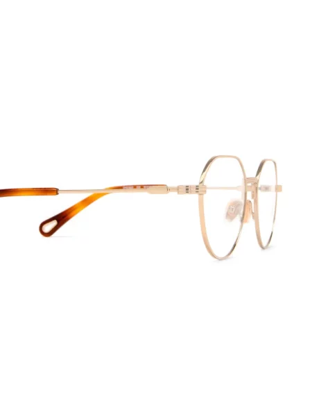 Ochelari de soare Chloé Eyewear cu imprimeu geometric auriu