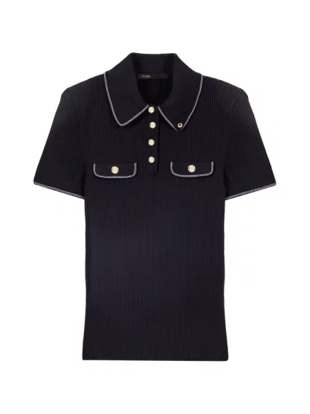 Top Maje negru