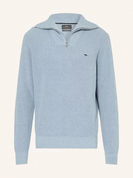 Fynch-Hatton Sweter Typu Troyer blau