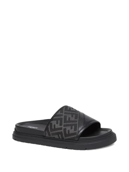 Sandale Fendi din jacard negru