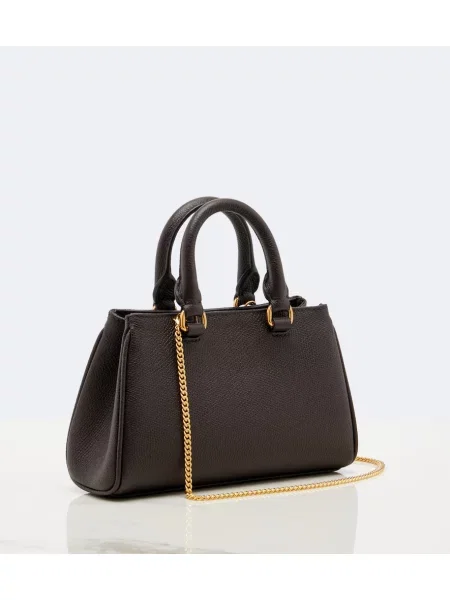 Top Valentino Garavani din piele maro