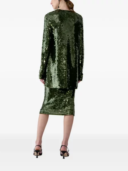 Fustă tip creion Carolina Herrera cu paiete verde