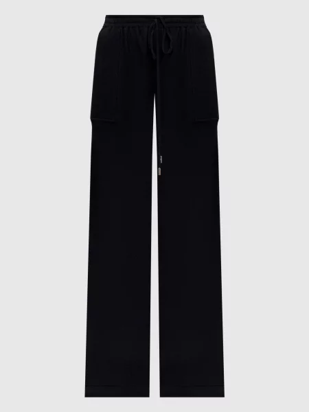 Шерстяные брюки Ermanno Scervino черные