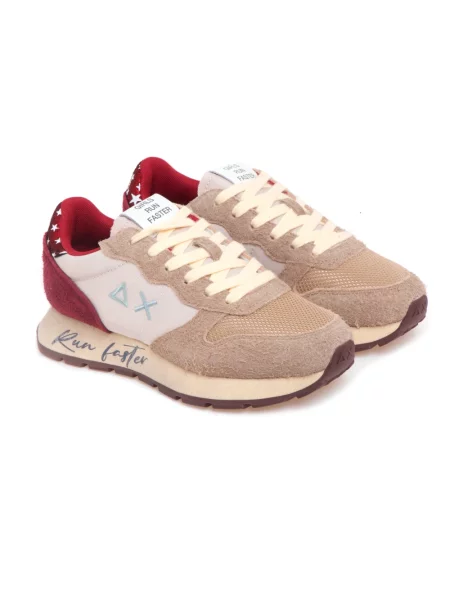 Sneakersy Sun68 casual beżowe