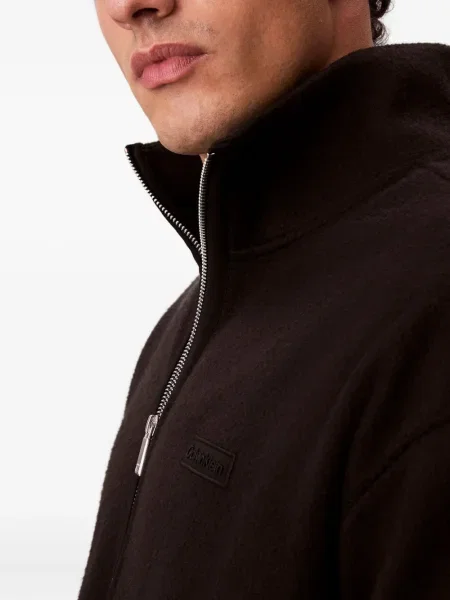 Hanorac cu fermoar Calvin Klein negru