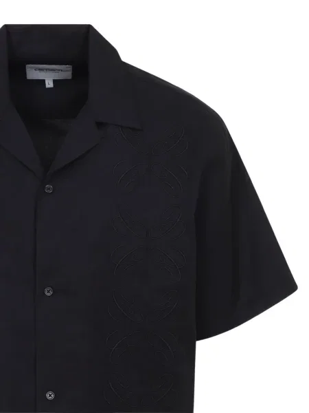Cămașă Carhartt Wip cu broderie negru