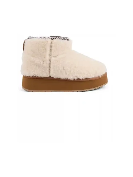 Emu Australia śniegowce wełniane Stinger Micro Flatform Teddy beżowy
