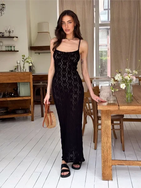 Трикотажный сарафан Art Knit черный
