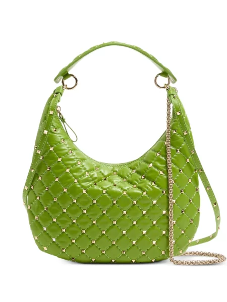 Geantă Valentino Garavani din piele verde