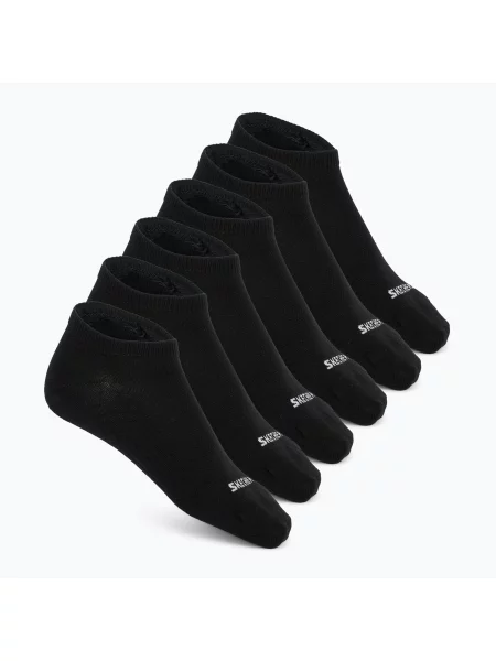 Мъжки чорапи SKECHERS Non Terry Low Cut 6 чифта black черно