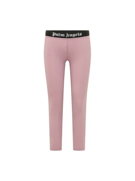 Legginsy Palm Angels z logo różowe