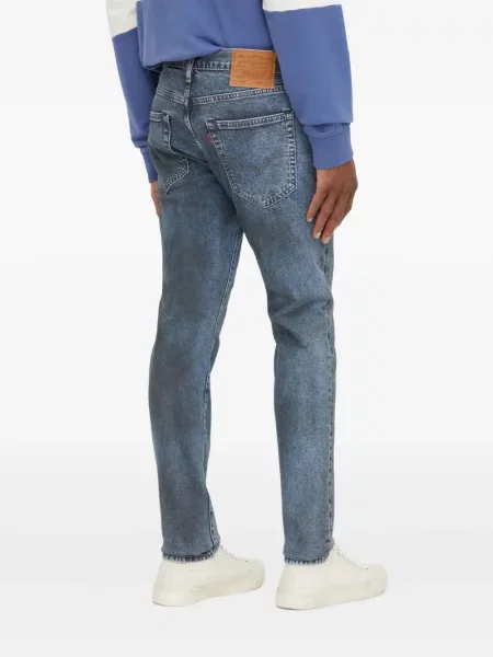 Ретро слаб дънки skinny fit Levi's® с разкъсвания синьо