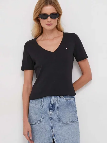 Tommy Hilfiger tricou din negru