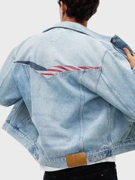Джинсовая куртка Tommy Hilfiger голубая
