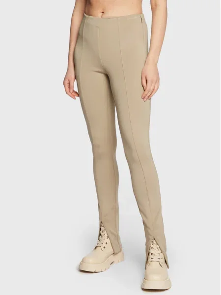 Calvin Klein Leggings Slim Fit bézs