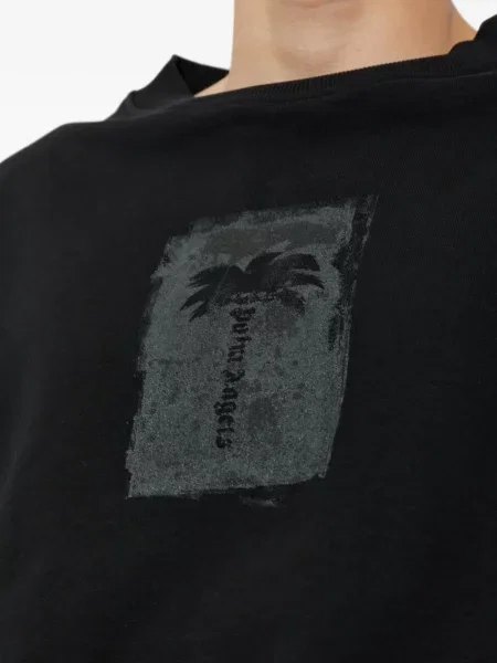 Hanorac Palm Angels cu imagine negru