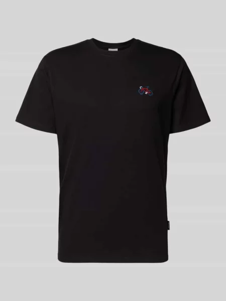 T-shirt z wyhaftowanym motywem Dedicated czarna