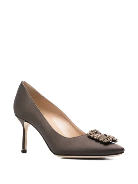 Pantofi cu toc Manolo Blahnik maro