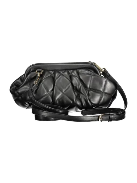 Lniana kopertówka Valentino By Mario Valentino czarna