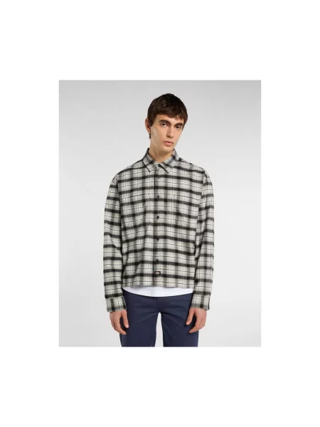 Decupat cămașă Dickies de flanelă negru