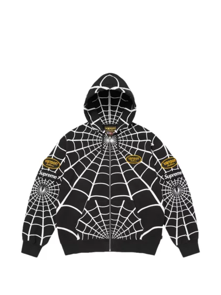 Hanorac cu glugă Supreme cu imagine negru