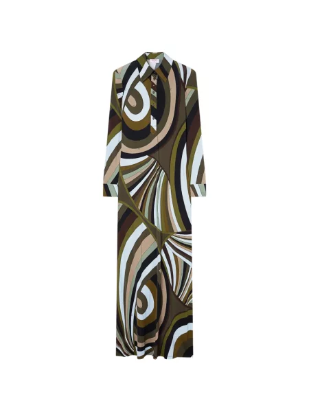 Rochie Pucci cu imagine de costum verde