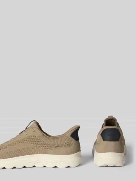 Sneakersy wsuwane z profilowaną podeszwą model SPHERICA' Geox beżowe