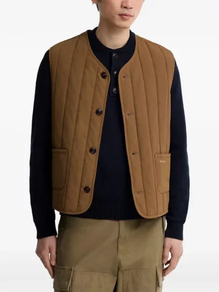 Matlasat vestă Barbour maro