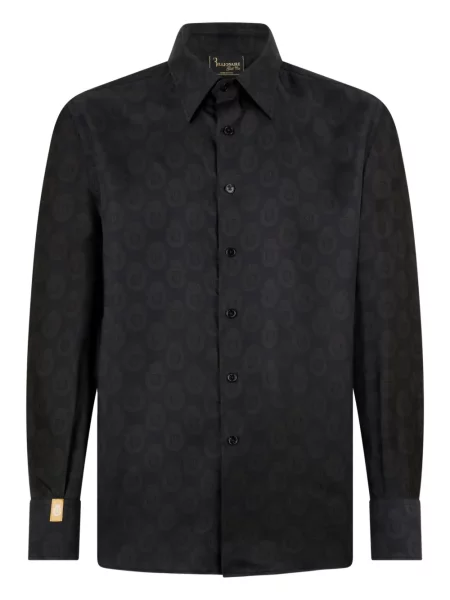 Копринена риза Billionaire черно